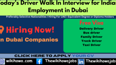 Today’s-Driver-Walk-In-Interview-for-Indian-Employment-in-Dubai